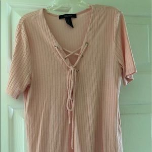 Forever 21 Cross Tie Shirt